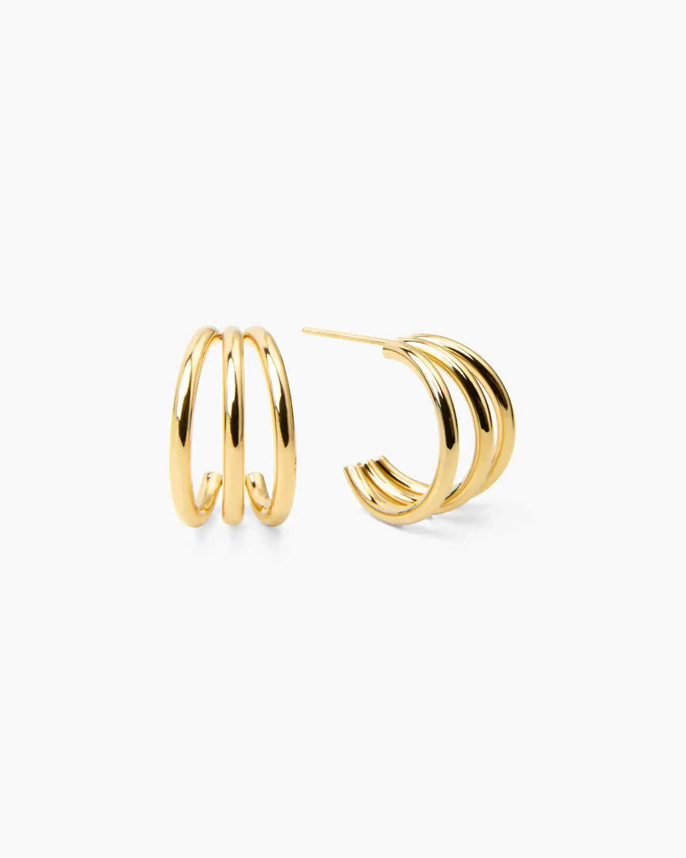 Boucles d’oreilles géométriques – Doré