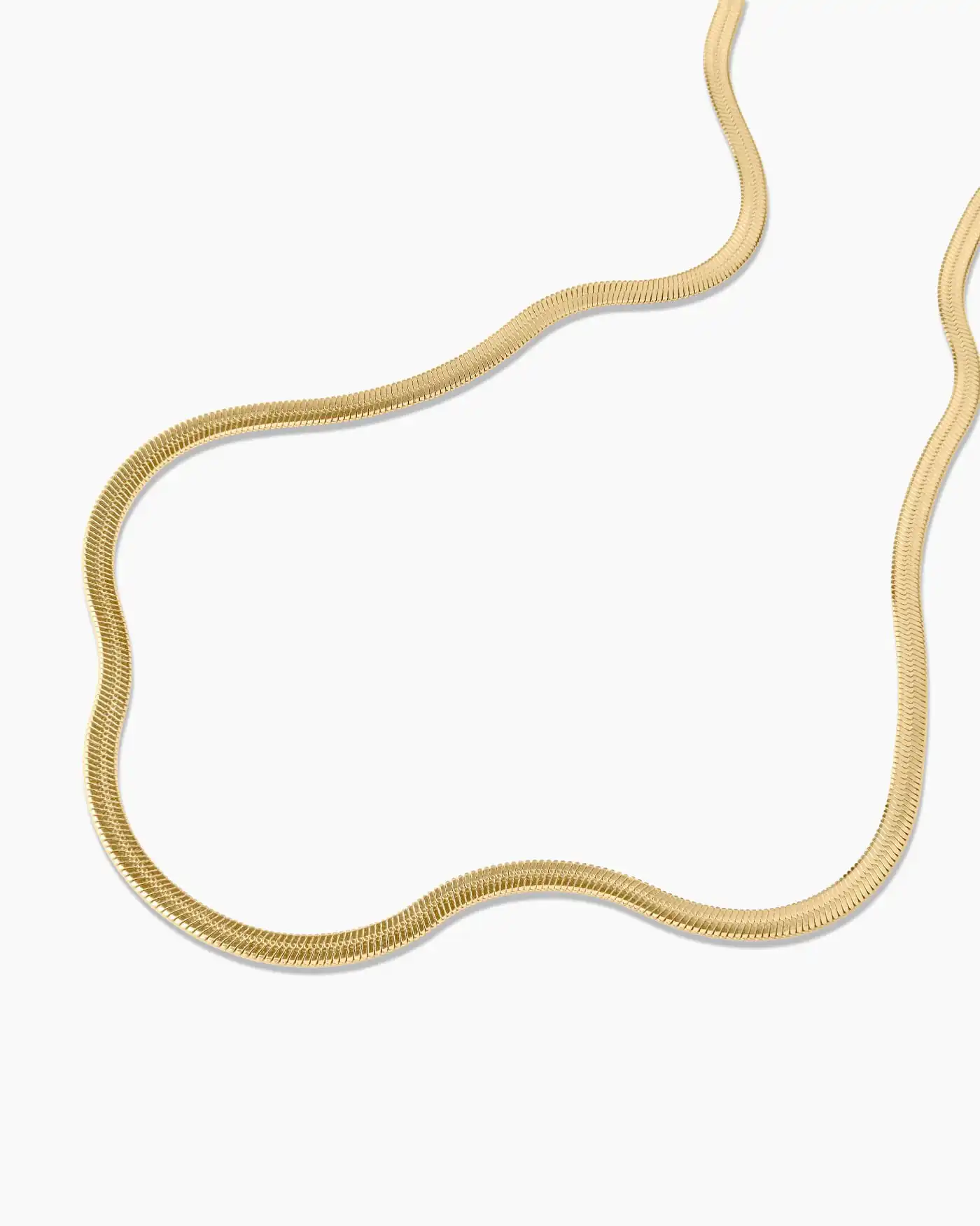 Collana minimal a catena a serpente – Oro