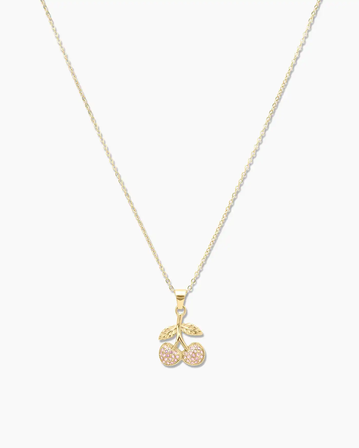 Collier cerise – Doré