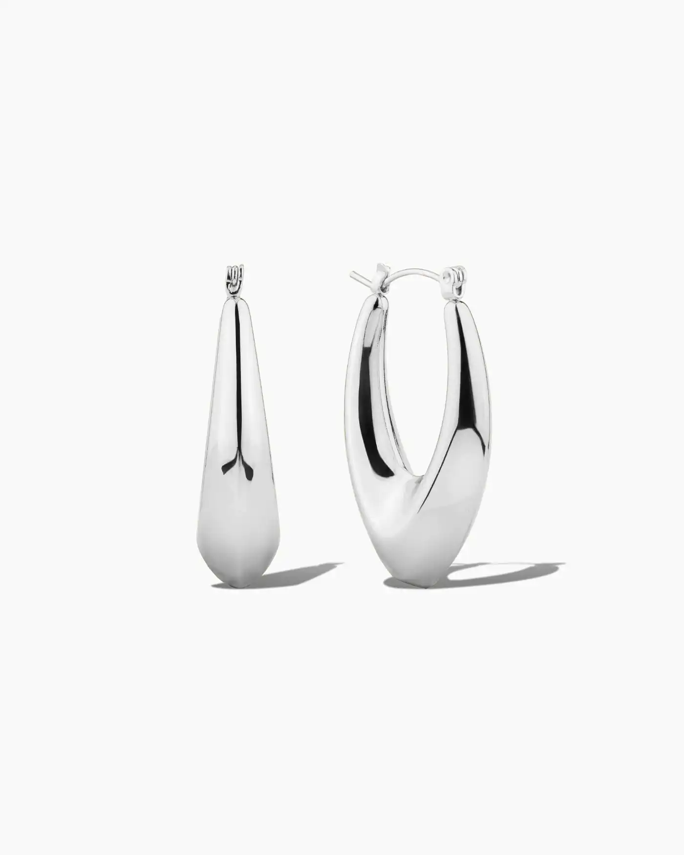 Tropfen-Creolen – Silber