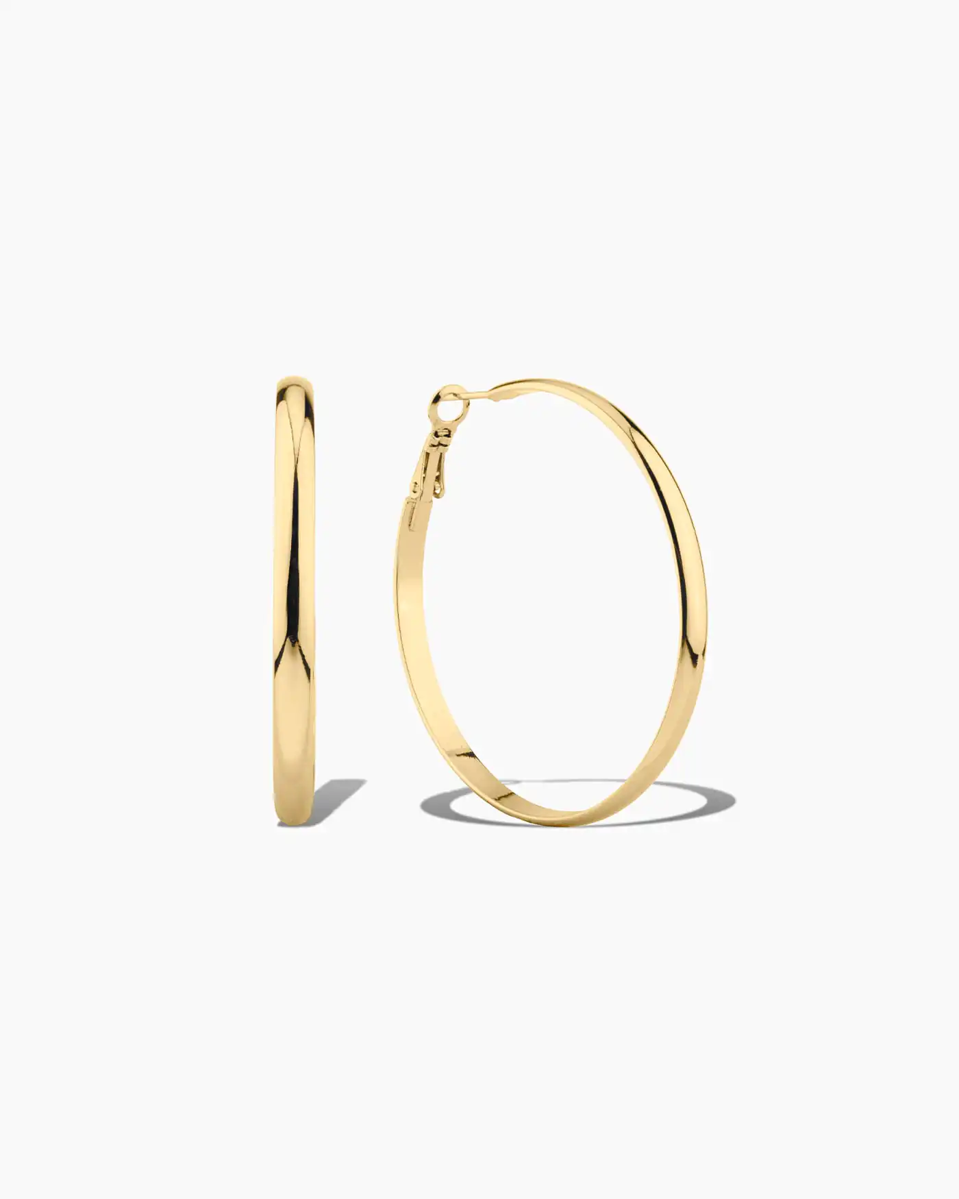 Classic Round Hoops – Large – Gold