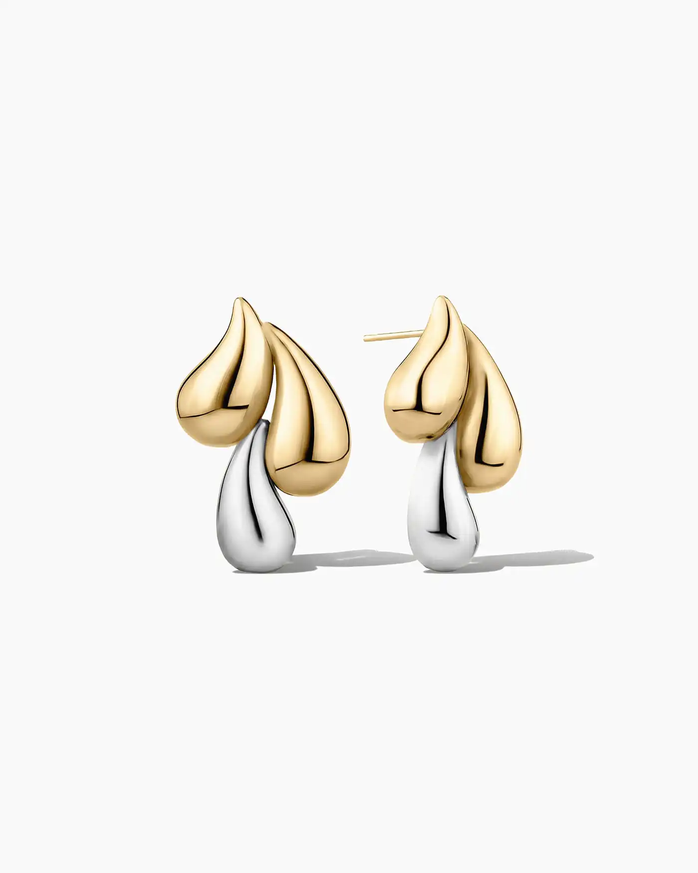 Pendantes trois gouttes – Bicolore
