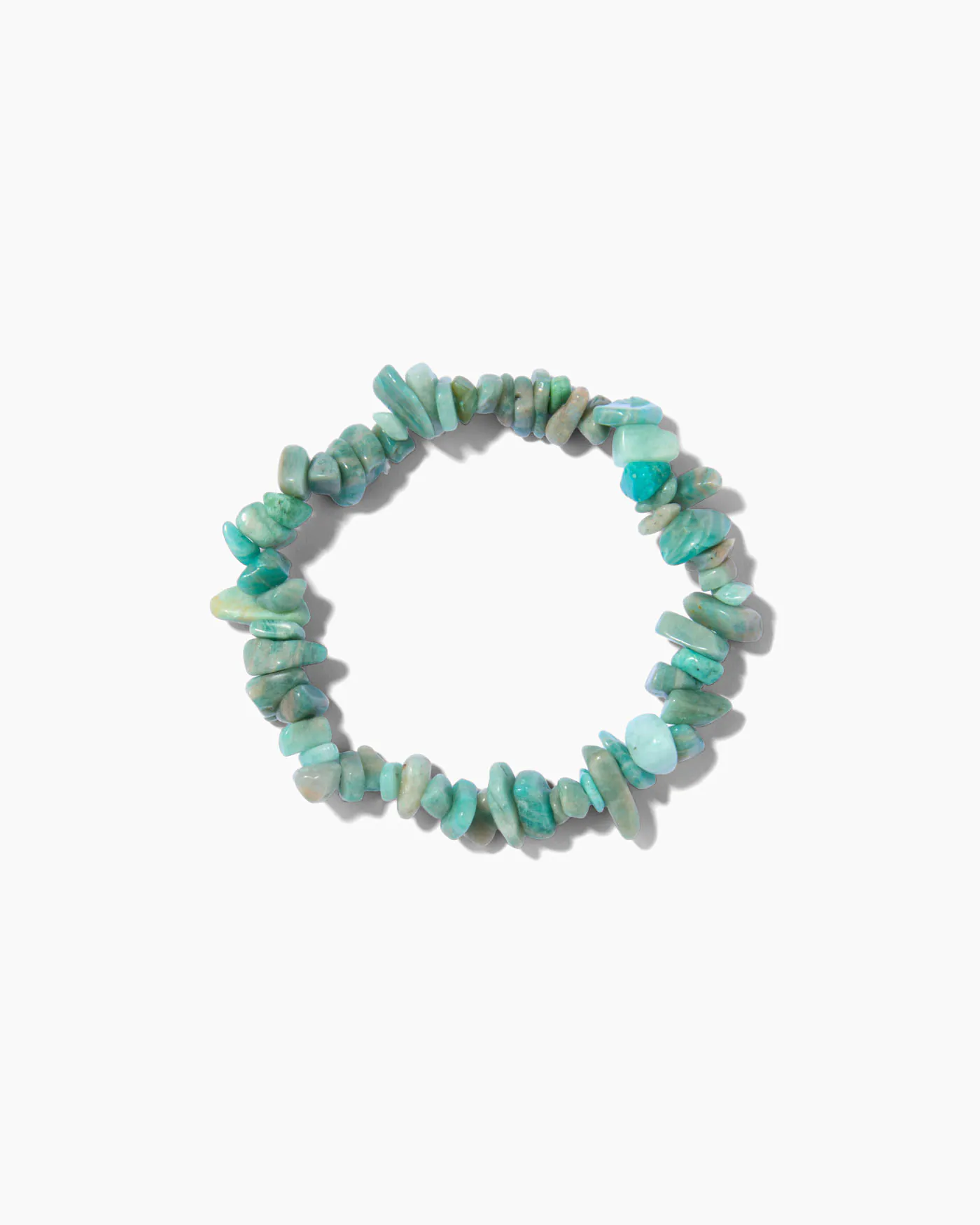 Bracelet éclats de pierre vert d&rsquo;eau