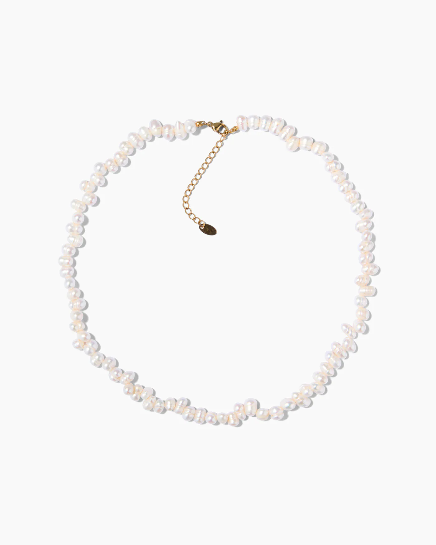Button Pearl Necklace