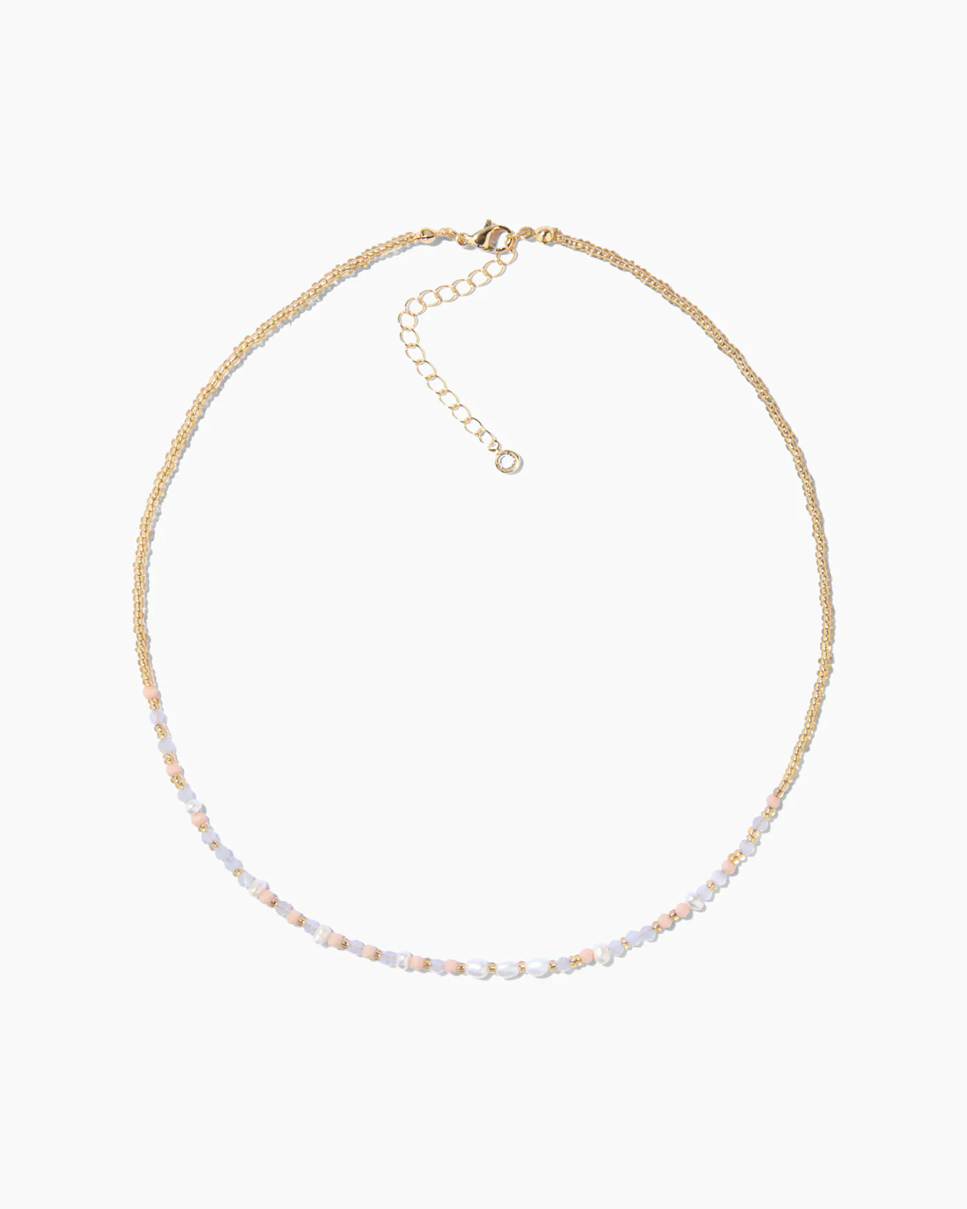 Collier chaîne perlée